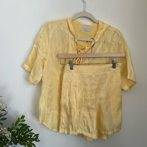 Yellow Two-Piece Set